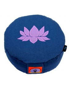 Top Yogi Round Meditation Cushion Lotus, Blue